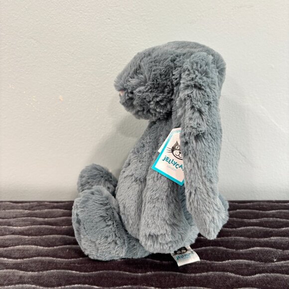 RARE Jellycat Medium Bashful Dusky Blue Bunny BNWT - Picture 4 of 6